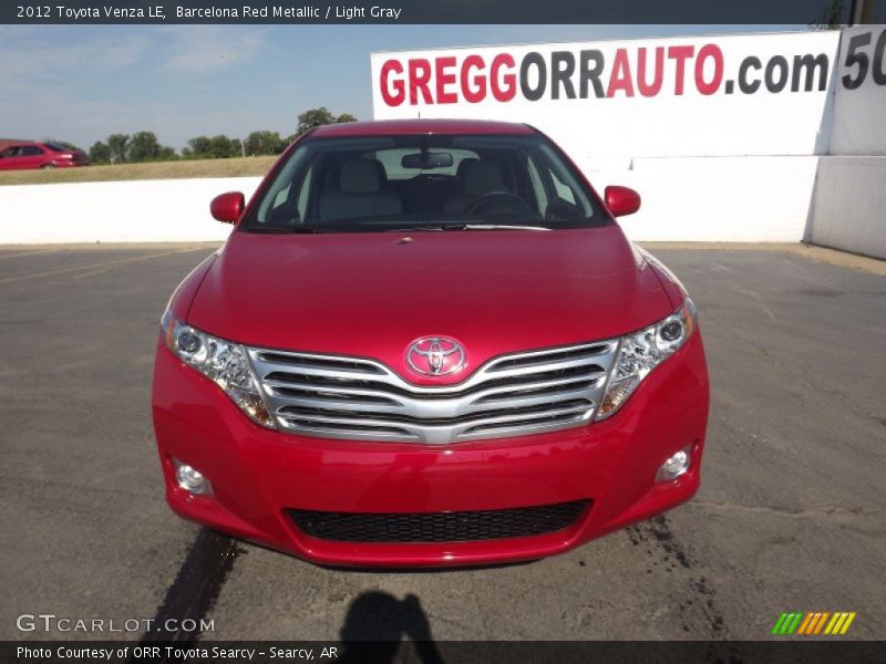 Barcelona Red Metallic / Light Gray 2012 Toyota Venza LE
