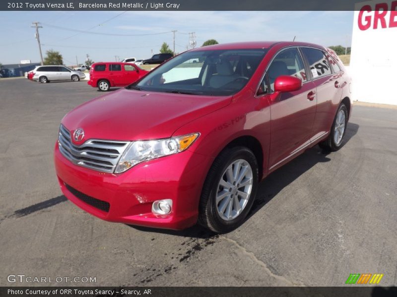 Barcelona Red Metallic / Light Gray 2012 Toyota Venza LE