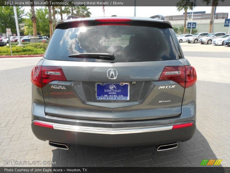 Polished Metal Metallic / Ebony 2012 Acura MDX SH-AWD Technology