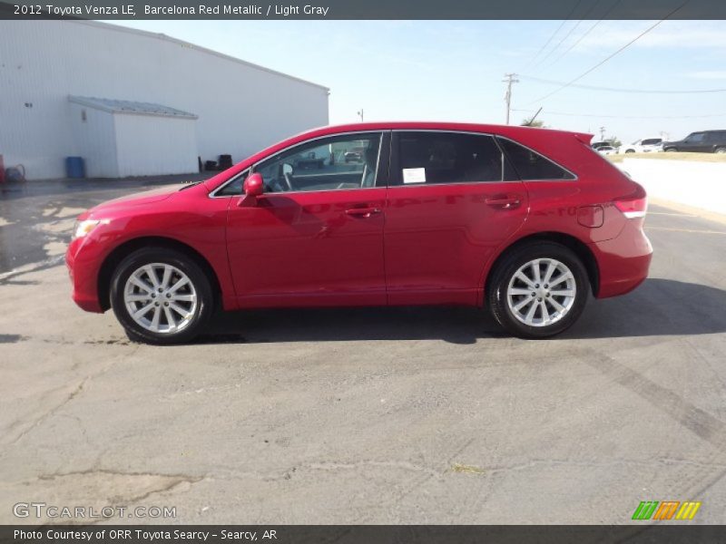 Barcelona Red Metallic / Light Gray 2012 Toyota Venza LE