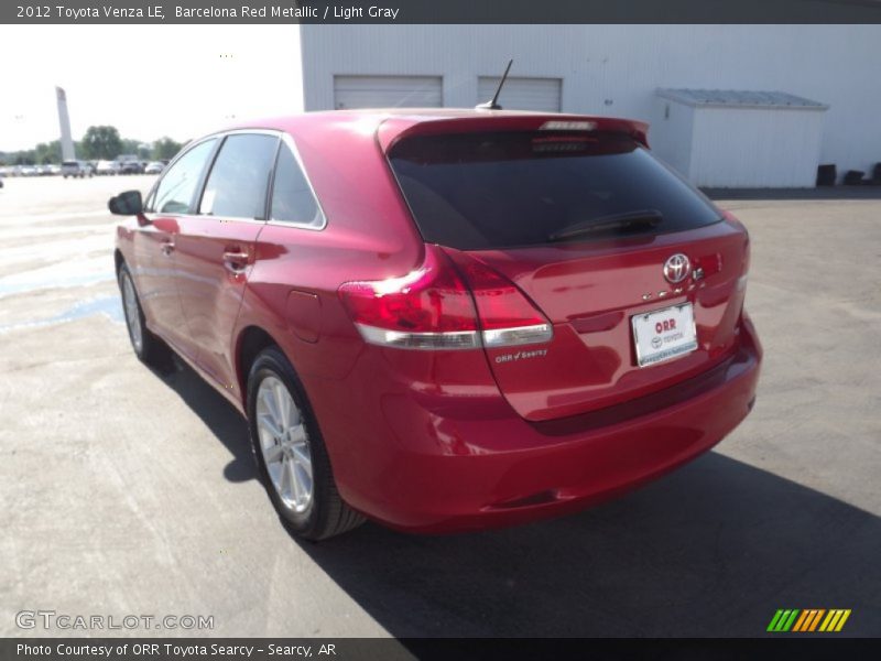 Barcelona Red Metallic / Light Gray 2012 Toyota Venza LE