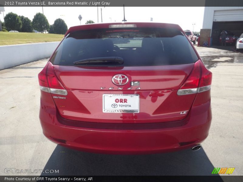 Barcelona Red Metallic / Light Gray 2012 Toyota Venza LE