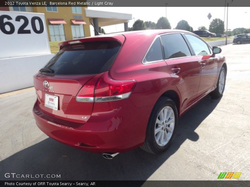 Barcelona Red Metallic / Light Gray 2012 Toyota Venza LE