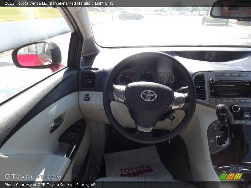 Barcelona Red Metallic / Light Gray 2012 Toyota Venza LE