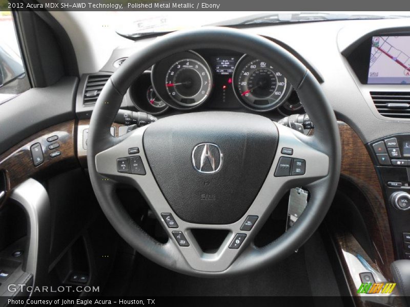 Polished Metal Metallic / Ebony 2012 Acura MDX SH-AWD Technology