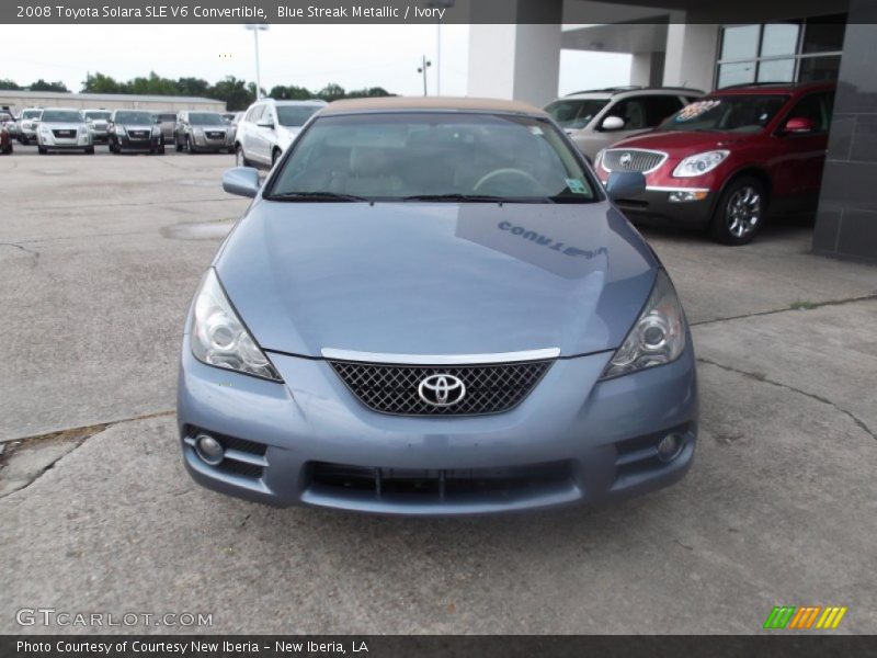 Blue Streak Metallic / Ivory 2008 Toyota Solara SLE V6 Convertible