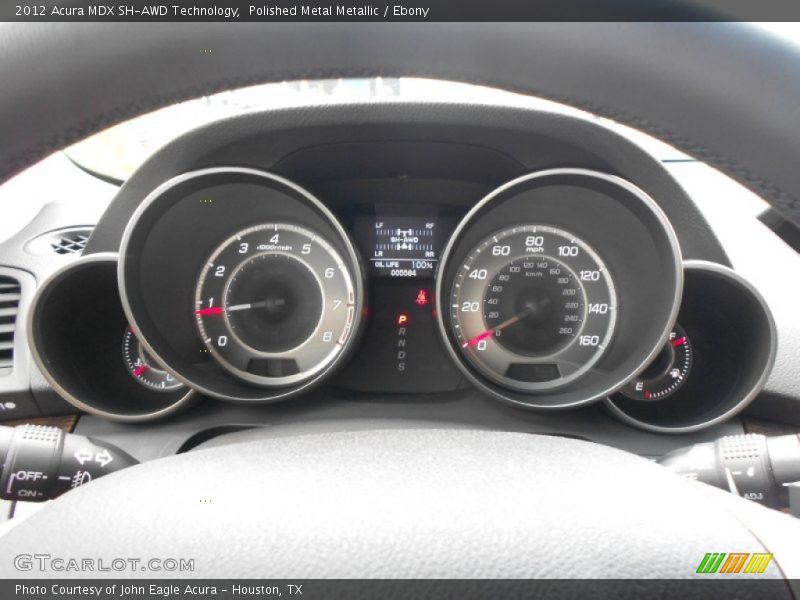 Polished Metal Metallic / Ebony 2012 Acura MDX SH-AWD Technology