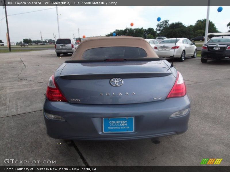 Blue Streak Metallic / Ivory 2008 Toyota Solara SLE V6 Convertible