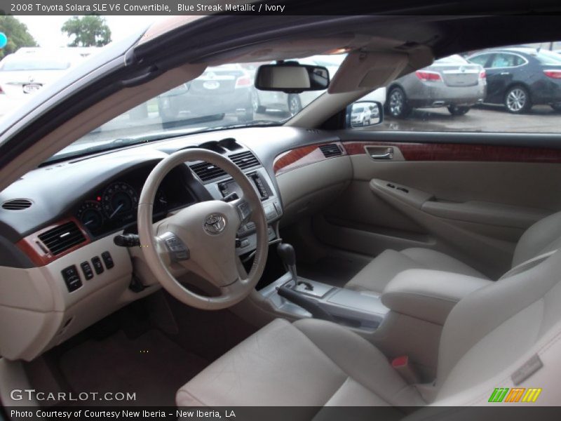Blue Streak Metallic / Ivory 2008 Toyota Solara SLE V6 Convertible