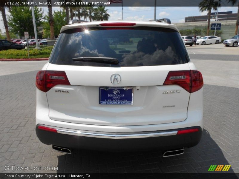 Aspen White Pearl II / Parchment 2012 Acura MDX SH-AWD