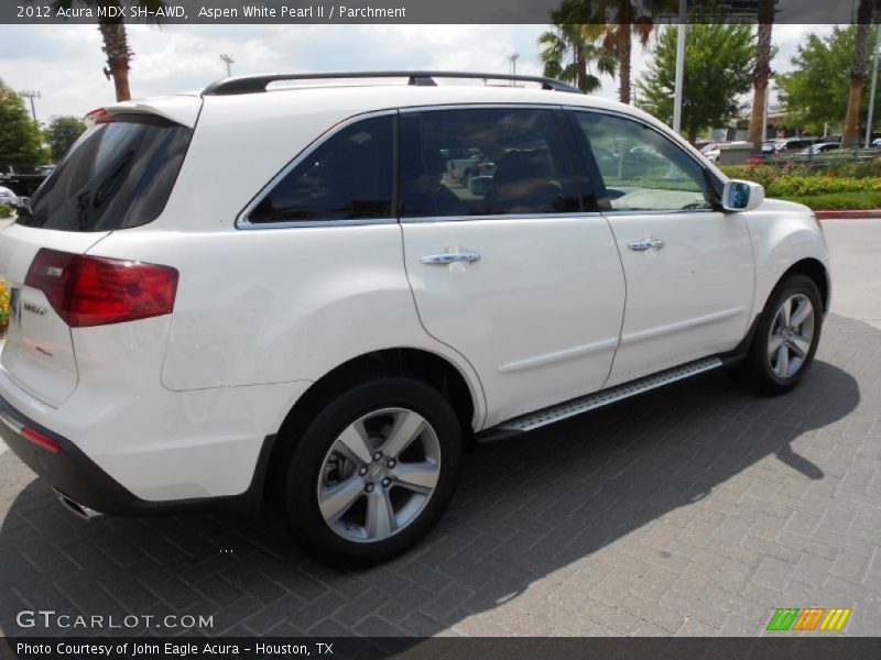 Aspen White Pearl II / Parchment 2012 Acura MDX SH-AWD