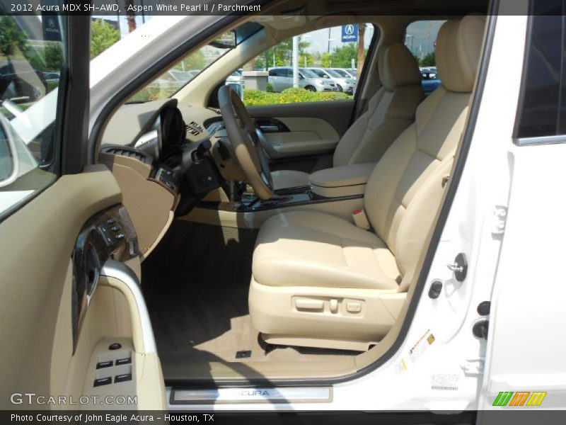 Aspen White Pearl II / Parchment 2012 Acura MDX SH-AWD
