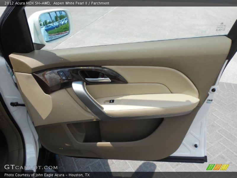 Aspen White Pearl II / Parchment 2012 Acura MDX SH-AWD