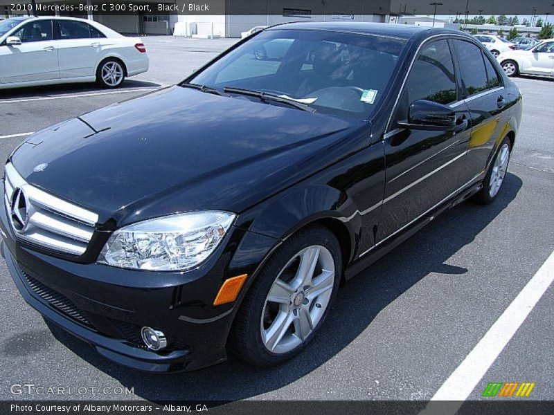 Black / Black 2010 Mercedes-Benz C 300 Sport