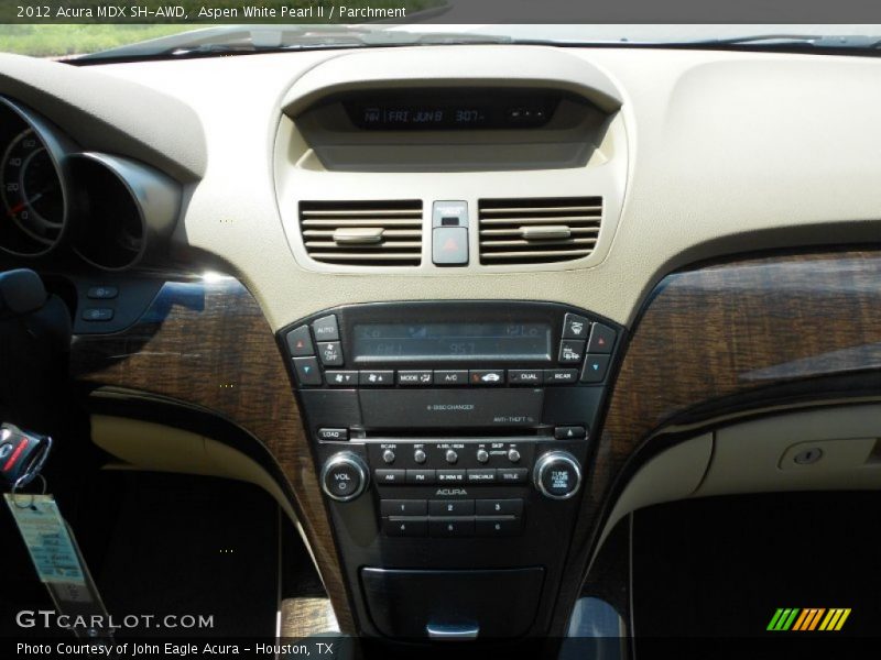 Aspen White Pearl II / Parchment 2012 Acura MDX SH-AWD