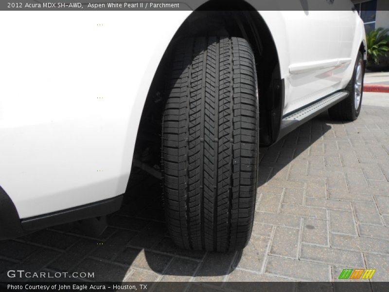 Aspen White Pearl II / Parchment 2012 Acura MDX SH-AWD