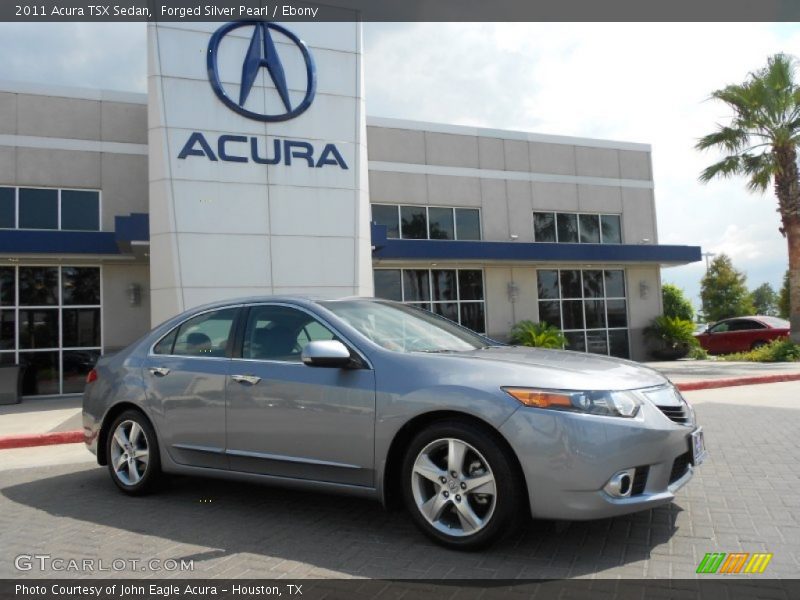 Forged Silver Pearl / Ebony 2011 Acura TSX Sedan