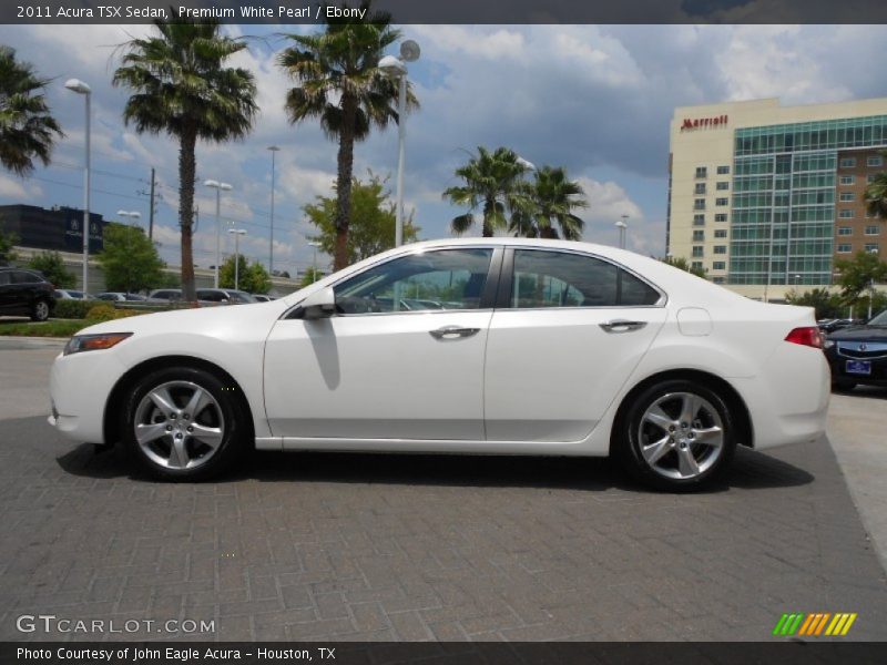 Premium White Pearl / Ebony 2011 Acura TSX Sedan