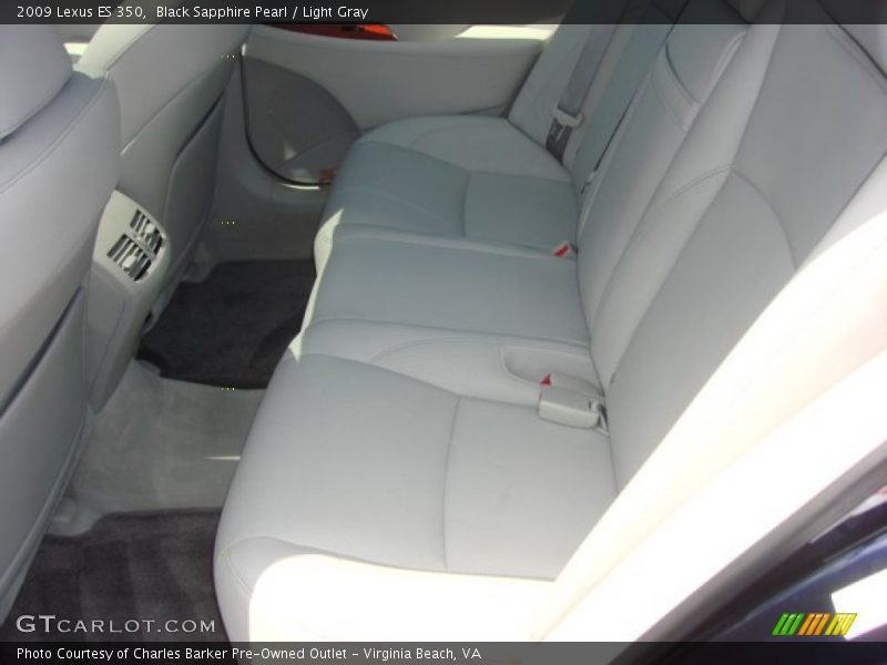 Black Sapphire Pearl / Light Gray 2009 Lexus ES 350