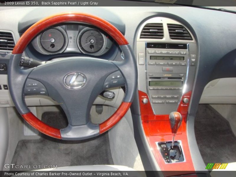 Black Sapphire Pearl / Light Gray 2009 Lexus ES 350