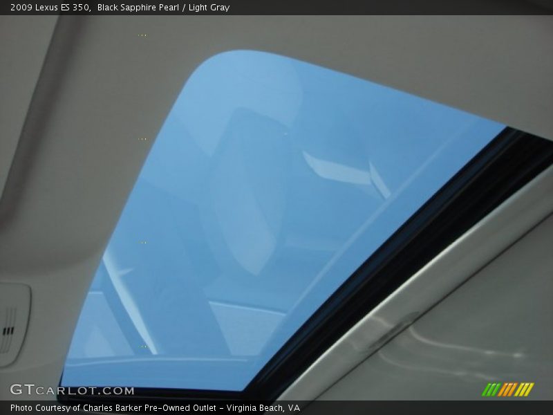 Black Sapphire Pearl / Light Gray 2009 Lexus ES 350