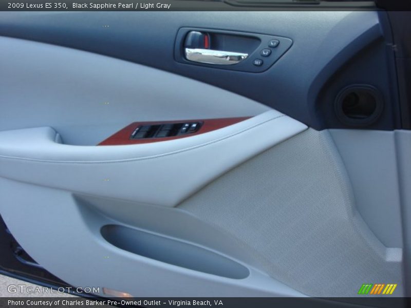 Black Sapphire Pearl / Light Gray 2009 Lexus ES 350