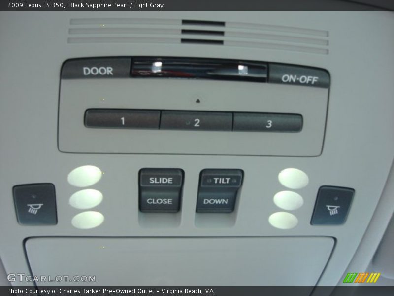 Black Sapphire Pearl / Light Gray 2009 Lexus ES 350