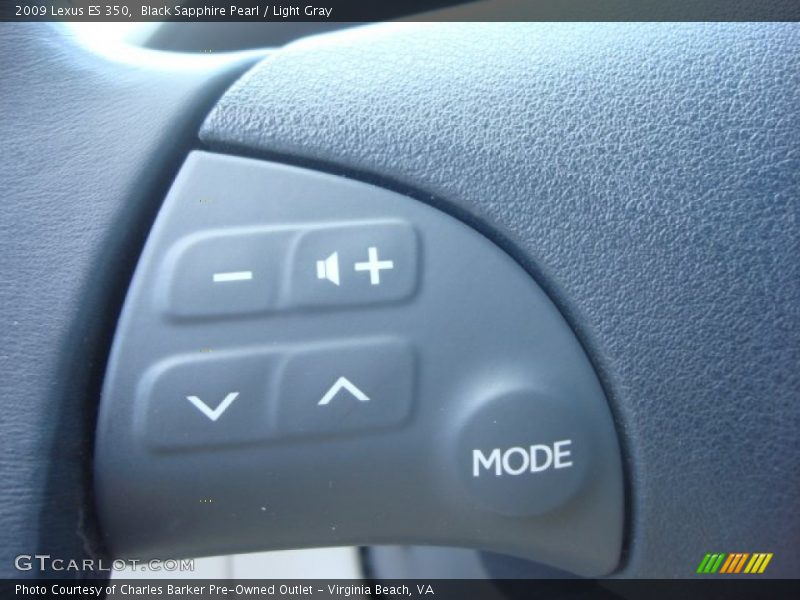 Black Sapphire Pearl / Light Gray 2009 Lexus ES 350