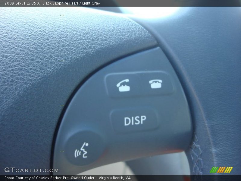 Black Sapphire Pearl / Light Gray 2009 Lexus ES 350