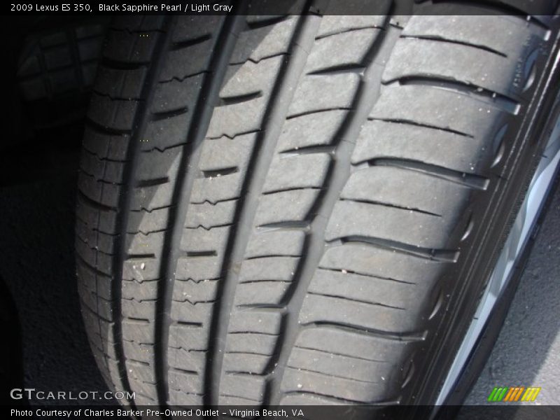 Black Sapphire Pearl / Light Gray 2009 Lexus ES 350
