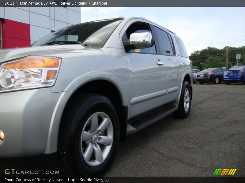 Silver Lightning / Charcoal 2011 Nissan Armada SV 4WD