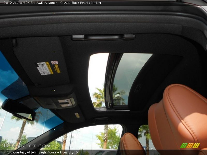 Sunroof of 2012 MDX SH-AWD Advance