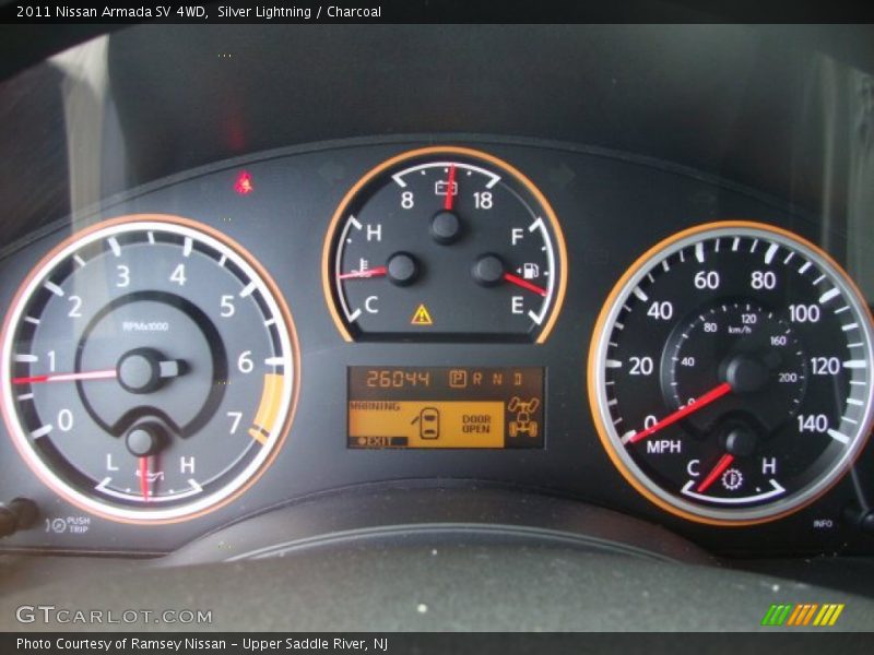 Silver Lightning / Charcoal 2011 Nissan Armada SV 4WD