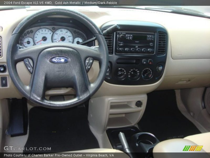 Gold Ash Metallic / Medium/Dark Pebble 2004 Ford Escape XLS V6 4WD