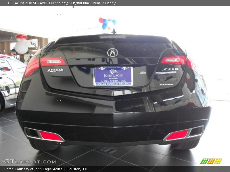 Crystal Black Pearl / Ebony 2012 Acura ZDX SH-AWD Technology