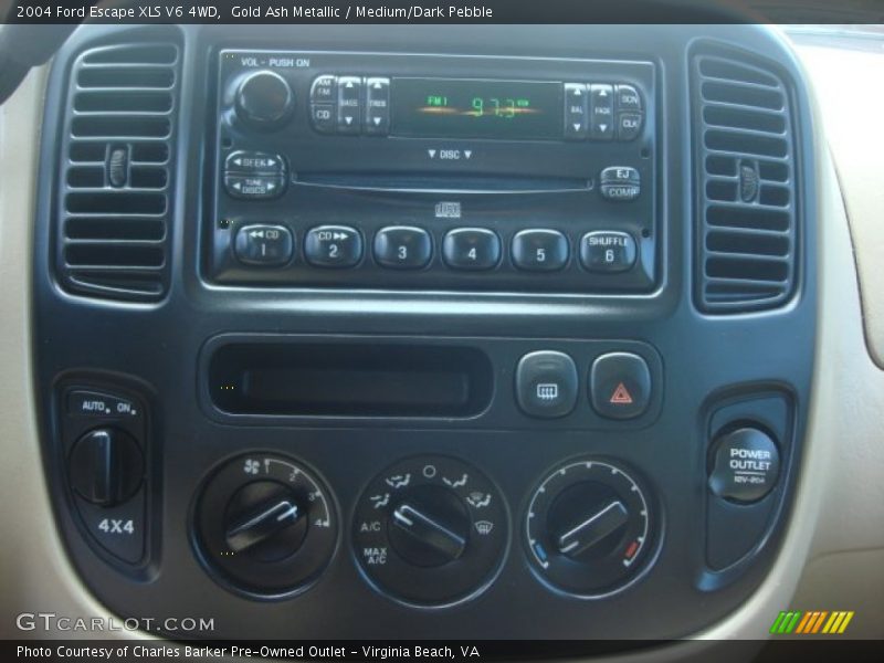 Gold Ash Metallic / Medium/Dark Pebble 2004 Ford Escape XLS V6 4WD