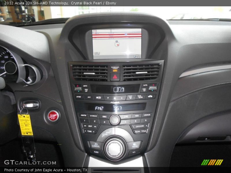 Controls of 2012 ZDX SH-AWD Technology