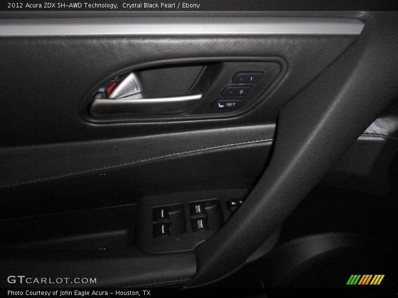Crystal Black Pearl / Ebony 2012 Acura ZDX SH-AWD Technology