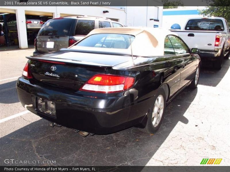 Black Sand Pearl / Ivory 2001 Toyota Solara SE V6 Convertible