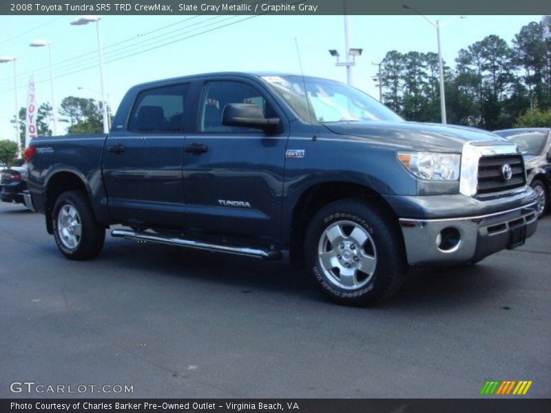 Slate Gray Metallic / Graphite Gray 2008 Toyota Tundra SR5 TRD CrewMax