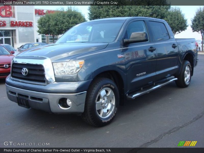 Slate Gray Metallic / Graphite Gray 2008 Toyota Tundra SR5 TRD CrewMax