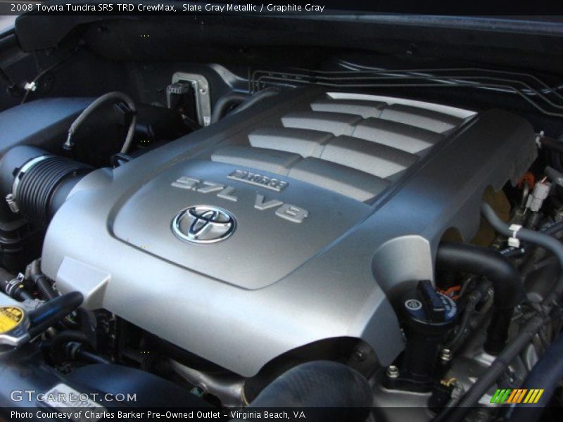 Slate Gray Metallic / Graphite Gray 2008 Toyota Tundra SR5 TRD CrewMax