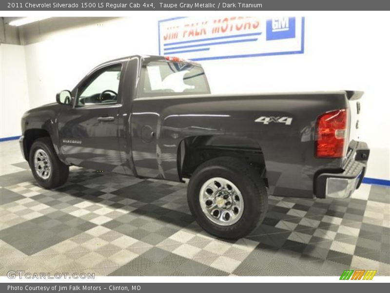 Taupe Gray Metallic / Dark Titanium 2011 Chevrolet Silverado 1500 LS Regular Cab 4x4