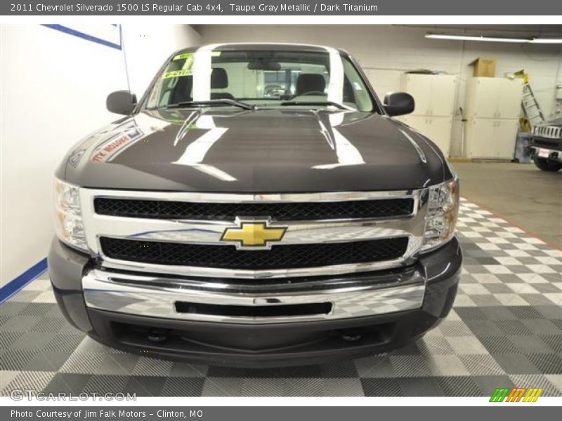 Taupe Gray Metallic / Dark Titanium 2011 Chevrolet Silverado 1500 LS Regular Cab 4x4