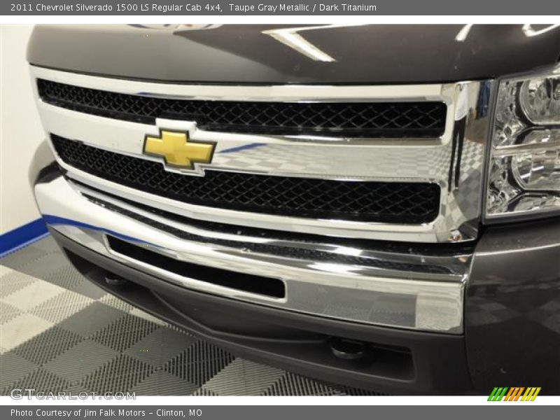 Taupe Gray Metallic / Dark Titanium 2011 Chevrolet Silverado 1500 LS Regular Cab 4x4