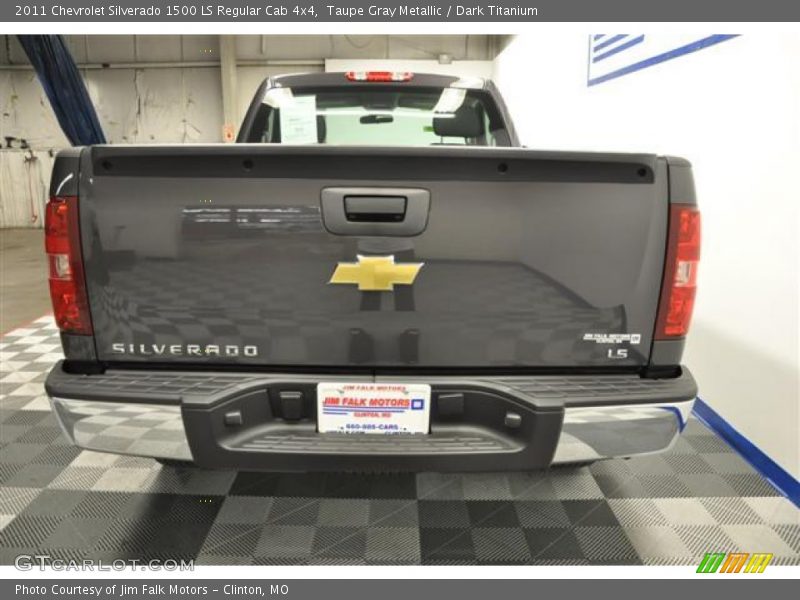 Taupe Gray Metallic / Dark Titanium 2011 Chevrolet Silverado 1500 LS Regular Cab 4x4