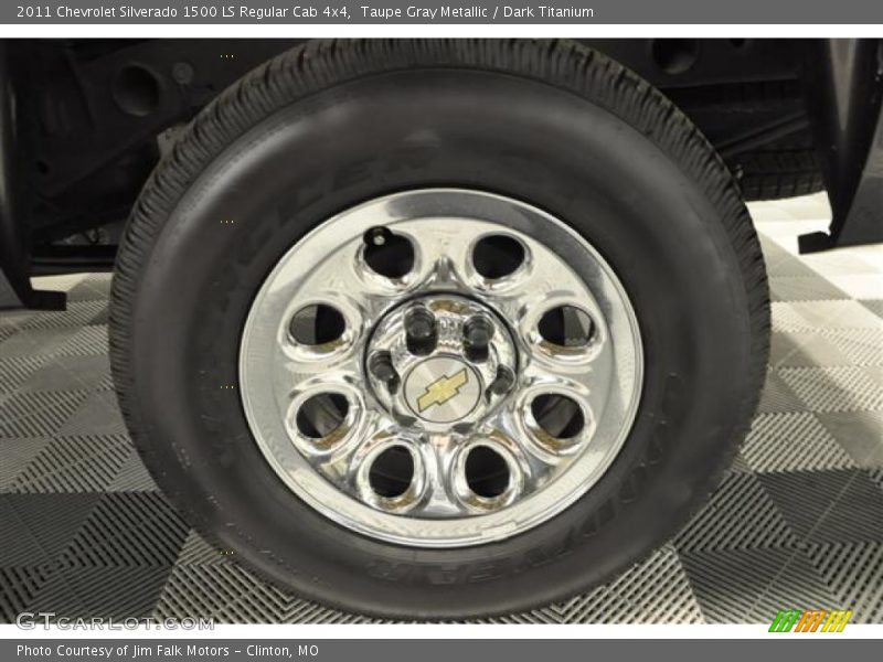 Taupe Gray Metallic / Dark Titanium 2011 Chevrolet Silverado 1500 LS Regular Cab 4x4