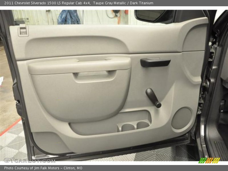 Taupe Gray Metallic / Dark Titanium 2011 Chevrolet Silverado 1500 LS Regular Cab 4x4