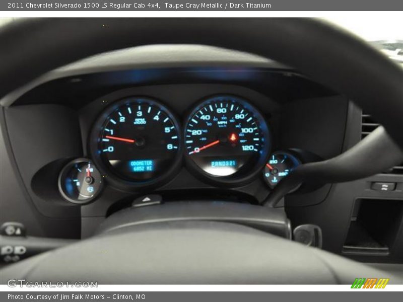 Taupe Gray Metallic / Dark Titanium 2011 Chevrolet Silverado 1500 LS Regular Cab 4x4