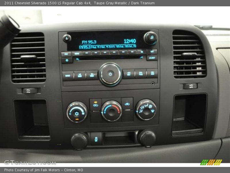 Taupe Gray Metallic / Dark Titanium 2011 Chevrolet Silverado 1500 LS Regular Cab 4x4